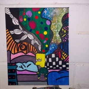 Bart Simpson painting